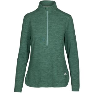 (8, Teal Mist Marl) Trespass Womens Long Sleeve 1/2 Zip Top Kansas (8, Teal Mist Marl) Trespass Womens Long Sleeve 1/2 Zip Top Kansas