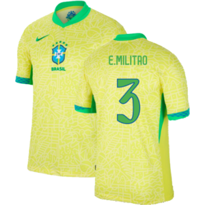 Nike (XXL) 2024-2025 Brazil Home Dri-Fit ADV Match Shirt (E.Militao 3) Nike (XXL) 2024-2025 Brazil Home Dri-Fit ADV Match Shirt (E.Militao 3)