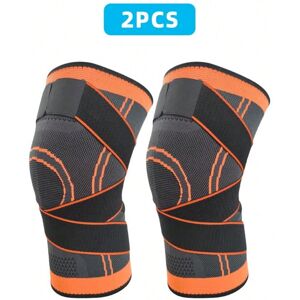 Gaatpot (Orange-L) 2 Pcs Knee Pads Braces Sports Support Kneepad Men Women for Arthritis Gaatpot (Orange-L) 2 Pcs Knee Pads Braces Sports Support Kneepad Men Women for Arthritis
