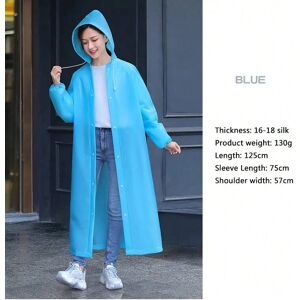 Gaatpot (Blue, One Size) Adult Long Raincoats EVA Impermeable Waterproof Rain Coat Men W Gaatpot (Blue, One Size) Adult Long Raincoats EVA Impermeable Waterproof Rain Coat Men W