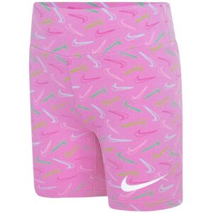 (3-4 Years, Pink) Nike Girls Swoosh Logo Biker Shorts (3-4 Years, Pink) Nike Girls Swoosh Logo Biker Shorts