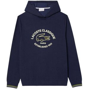 (S, Navy) Lacoste Mens Fleece Lounge Hoodie (S, Navy) Lacoste Mens Fleece Lounge Hoodie
