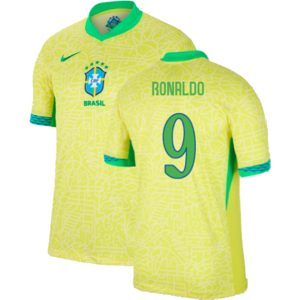 Nike (XL) 2024-2025 Brazil Home Shirt (Ronaldo 9) Nike (XL) 2024-2025 Brazil Home Shirt (Ronaldo 9)