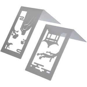 Unbranded Metal Bookend AntiSlip Ancient Style Desktop Bookshelf Book Divider Craft Suppli Unbranded Metal Bookend AntiSlip Ancient Style Desktop Bookshelf Book Divider Craft Suppli