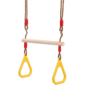 Unbranded Trapeze Swing Bar Trapeze Wooden Stick Swing Bar Fitness Gym Rings for Adult Chi Unbranded Trapeze Swing Bar Trapeze Wooden Stick Swing Bar Fitness Gym Rings for Adult Chi