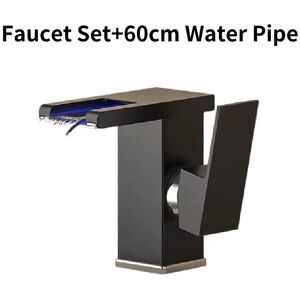 Unbranded (Black) Rgb Bathroom Led Sink Mixer Tap Temperature Sense Waterfall Change Color Unbranded (Black) Rgb Bathroom Led Sink Mixer Tap Temperature Sense Waterfall Change Color