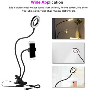 Unbranded Portable Selfie Ring Light 360 Long Arm Table Holder LED Fill in Light for Live Unbranded Portable Selfie Ring Light 360 Long Arm Table Holder LED Fill in Light for Live