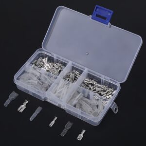 Unbranded 2.8/4.8/6.3mm Crimp Terminal Female Blade Spade Connectors and Transparent Sleev Unbranded 2.8/4.8/6.3mm Crimp Terminal Female Blade Spade Connectors and Transparent Sleev