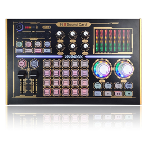 Bez marki -N8 Professional Recording Sound Card Mixer Set Support 48V Mic Bez marki -N8 Professional Recording Sound Card Mixer Set Support 48V Mic