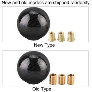 Unbranded Car Universal Modification Carbon Fiber Manual Knob Gear Shift Head Shifter (Bla Unbranded Car Universal Modification Carbon Fiber Manual Knob Gear Shift Head Shifter (Bla