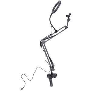 Unbranded Selfie Ring Light 3 Color Temperature Retractable Arm Overhead Ring Light with C Unbranded Selfie Ring Light 3 Color Temperature Retractable Arm Overhead Ring Light with C