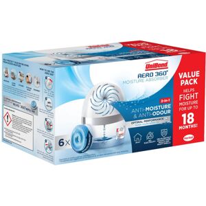 UNIBOND AERO 360? Moisture Absorber Neutral Refill Tab, Ultra-Absorbent and Odou UNIBOND AERO 360? Moisture Absorber Neutral Refill Tab, Ultra-Absorbent and Odou