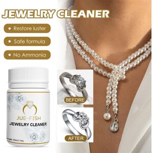 Unbranded Liquid Jewellery Cleaner 50ml - Safe, Fast-Acting Formula, No Residue - Cleans & Unbranded Liquid Jewellery Cleaner 50ml - Safe, Fast-Acting Formula, No Residue - Cleans &