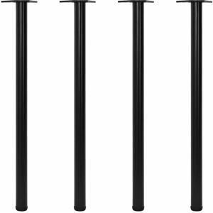 VidaXL 4 Height Adjustable Table Spare Legs Feet Foot Black Bar Table Worktop Desk VidaXL 4 Height Adjustable Table Spare Legs Feet Foot Black Bar Table Worktop Desk