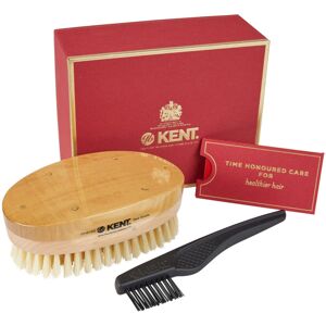 Kent MHS18 Mens Luxury Military Style Hair Brush Wire-Laid 100% Pure White Natu Kent MHS18 Mens Luxury Military Style Hair Brush Wire-Laid 100% Pure White Natu