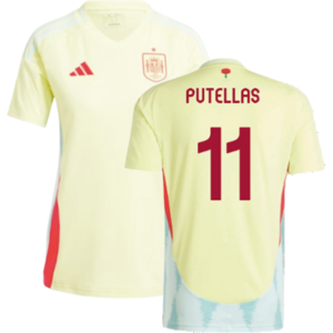 adidas (S) 2024-2025 Spain Away Shirt (Ladies) (Putellas 11) adidas (S) 2024-2025 Spain Away Shirt (Ladies) (Putellas 11)