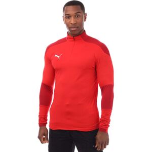(L, Red) Puma Mens Final Quarter Zip Training Top (L, Red) Puma Mens Final Quarter Zip Training Top