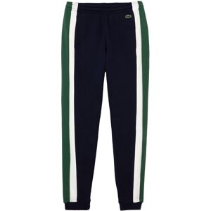 (XL, Dark Blue/Green/White) Lacoste Mens Brushed Fleece Cut & Sew Jogging Bottom (XL, Dark Blue/Green/White) Lacoste Mens Brushed Fleece Cut & Sew Jogging Bottom