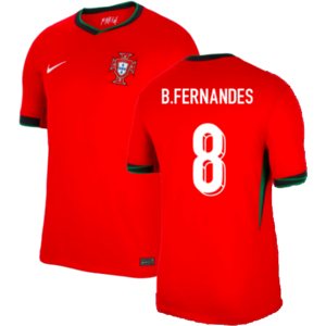 Nike (XXL) 2024-2025 Portugal Home Shirt (B.Fernandes 8) Nike (XXL) 2024-2025 Portugal Home Shirt (B.Fernandes 8)