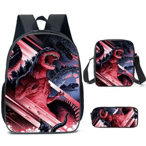 Bonxaif (Style -16) 3pcs Cartoon Anime Godzilla Shoulder Bag Pencil Case Kids School Pac Bonxaif (Style -16) 3pcs Cartoon Anime Godzilla Shoulder Bag Pencil Case Kids School Pac