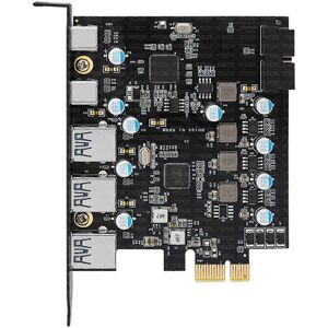 Unbranded (As show, One size) 5 Ports PCI-E to USB 3.0 Type C Adapter Card 3x USB +2 Type Unbranded (As show, One size) 5 Ports PCI-E to USB 3.0 Type C Adapter Card 3x USB +2 Type