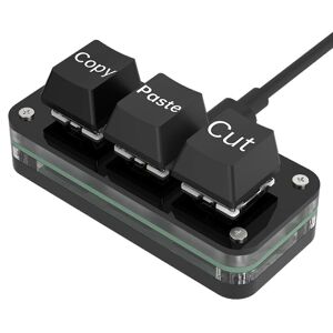 Unbranded (White, One size) Mini Keyboard Macropad 3 Keys Customizable RGB Backlighting Sw Unbranded (White, One size) Mini Keyboard Macropad 3 Keys Customizable RGB Backlighting Sw