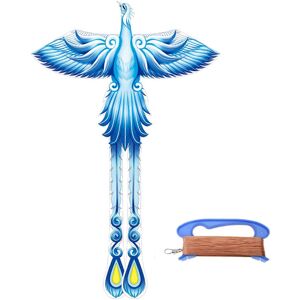 Unbranded (Kite plus 100m wire , One size) Phoenix Flying Kite Blue color Kite Children Ki Unbranded (Kite plus 100m wire , One size) Phoenix Flying Kite Blue color Kite Children Ki