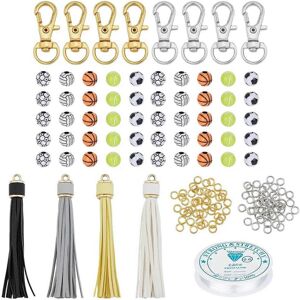 Unbranded (As show, One size) Sports Series Keychain Making Kits Keychain Accessories Bead Unbranded (As show, One size) Sports Series Keychain Making Kits Keychain Accessories Bead