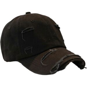 Unbranded (Black, One size) Summer Rough Selvedge Baseball Cap Adjustable Cap Distressed S Unbranded (Black, One size) Summer Rough Selvedge Baseball Cap Adjustable Cap Distressed S