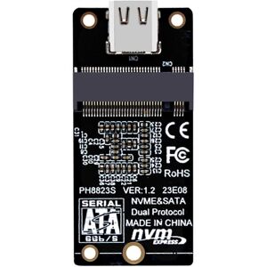 Unbranded (As show, One size) DualProtocol NVMENGFF M.2 NVMe Hard Drive Enclosure Adapter Unbranded (As show, One size) DualProtocol NVMENGFF M.2 NVMe Hard Drive Enclosure Adapter