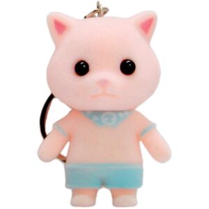 Unbranded (As show, One size) Cute Cartoon Flocking Cat Keychain Pendant Bag Phone Pendant Unbranded (As show, One size) Cute Cartoon Flocking Cat Keychain Pendant Bag Phone Pendant