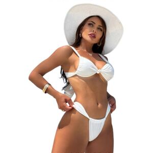 Unbranded (S, White) Women Ruched Bathing Suit, Two Pieces Swimsuit Set Includes Ruched Sw Unbranded (S, White) Women Ruched Bathing Suit, Two Pieces Swimsuit Set Includes Ruched Sw