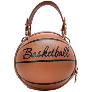 Unbranded (Black, One size) Women Girl Basketball Round PU Leather Handbag Chain Shoulder Unbranded (Black, One size) Women Girl Basketball Round PU Leather Handbag Chain Shoulder