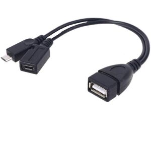 Unbranded (As show, One size) 2 in 1 OTG Cable for TV Stick with Power Cord USB Type A Fem Unbranded (As show, One size) 2 in 1 OTG Cable for TV Stick with Power Cord USB Type A Fem