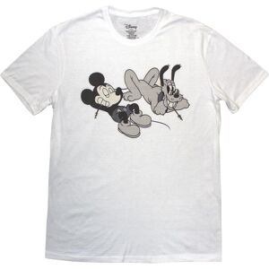 (XXL, White) Disney Unisex Adult Mickey & Pluto Relax T-Shirt (XXL, White) Disney Unisex Adult Mickey & Pluto Relax T-Shirt