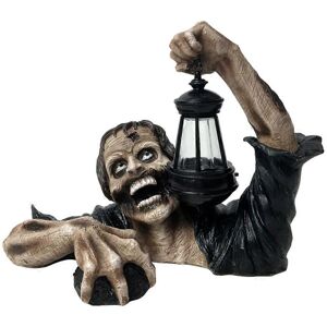 Unbranded (As show, One size) Hideous Zombie Statue with Lantern Light Resin Garden Sculpt Unbranded (As show, One size) Hideous Zombie Statue with Lantern Light Resin Garden Sculpt