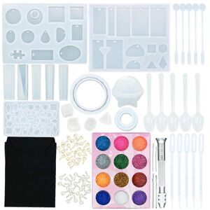 Unbranded (As show, One size) Handmade Jewelry Silicone Mold Combination with Drill DIY Cr Unbranded (As show, One size) Handmade Jewelry Silicone Mold Combination with Drill DIY Cr