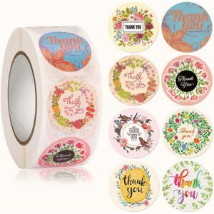 Unbranded (As show, One size) 500pcs Thank You Stickers Flower Thanks Seal Labels for Smal Unbranded (As show, One size) 500pcs Thank You Stickers Flower Thanks Seal Labels for Smal