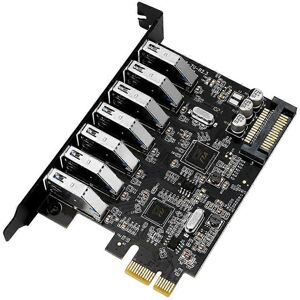 Unbranded (As show, One size) PCI-E to USB 3.0 7-Port Expansion Card PCI for Express USB A Unbranded (As show, One size) PCI-E to USB 3.0 7-Port Expansion Card PCI for Express USB A