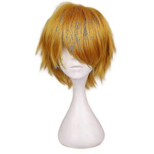 Kikidex (Lake Blue, One size) Fashion Short Straight Cosplay Costume Wig For Men Kikidex (Lake Blue, One size) Fashion Short Straight Cosplay Costume Wig For Men