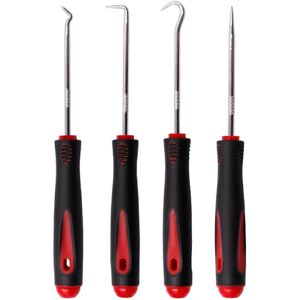 Unbranded (As show, One size) 4 Pieces Long Pick & Hook Set for Removing Car Auto Oil Seal Unbranded (As show, One size) 4 Pieces Long Pick & Hook Set for Removing Car Auto Oil Seal