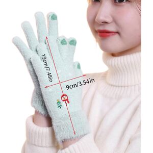 Unbranded (Gray, One size) Winter Warm Gloves Plush Knitted Full Finger Gloves Touchscreen Unbranded (Gray, One size) Winter Warm Gloves Plush Knitted Full Finger Gloves Touchscreen