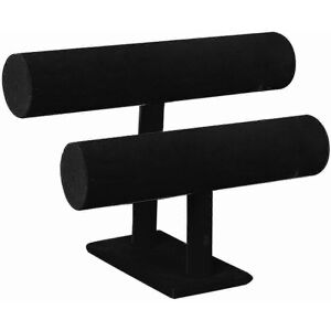 Kikidex (As show, One size) 2-tier Velvet Jewelry Bracelet Watch Rack Organizer Display Kikidex (As show, One size) 2-tier Velvet Jewelry Bracelet Watch Rack Organizer Display