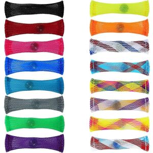 Kikidex (As show, One size) 16pcs Woven Mesh Tube With Marble Toys, Sensory Toys, Finger Kikidex (As show, One size) 16pcs Woven Mesh Tube With Marble Toys, Sensory Toys, Finger