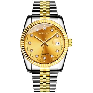 Unbranded (Large with a gold surface) Simple and casual student fashion quartz gold suit m Unbranded (Large with a gold surface) Simple and casual student fashion quartz gold suit m