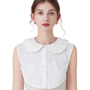 Unbranded (As show, One size) Ruffle Faux Collar Decorative Collars for Clothes Dresses Re Unbranded (As show, One size) Ruffle Faux Collar Decorative Collars for Clothes Dresses Re