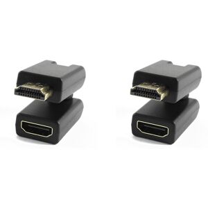 Kikidex (As show, One size) 2x Rotation 360 Degree V1.4 Male To Female Connector Adapter Kikidex (As show, One size) 2x Rotation 360 Degree V1.4 Male To Female Connector Adapter