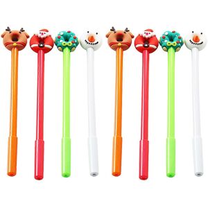 Unbranded (As show, One size) 8Pcs Christmas Gel Pen Cartoon Gel Ink Pen Christmas Collect Unbranded (As show, One size) 8Pcs Christmas Gel Pen Cartoon Gel Ink Pen Christmas Collect