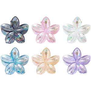 Unbranded (Transparent color, One size) 6pcs Floral Hair Clip With Practical Metal Springs Unbranded (Transparent color, One size) 6pcs Floral Hair Clip With Practical Metal Springs