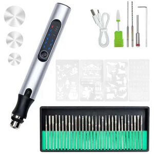 Unbranded (Silver, One size) USB Cordless Rotary Tool Kit Woodworking Engraving Pen DIY Fo Unbranded (Silver, One size) USB Cordless Rotary Tool Kit Woodworking Engraving Pen DIY Fo